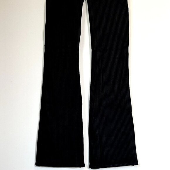 NWT Good American Rib Seamless Flare Pants in Black - 3/4 (Large/Extra Large) - Picture 7 of 8